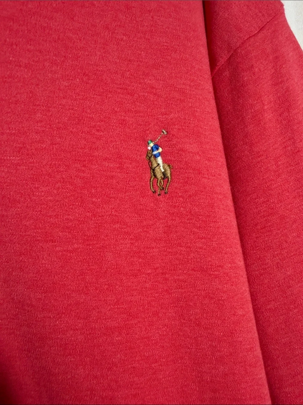 Polo Ralph Lauren Men’s Embroidered Pony Short Sleeve Knit Cotton Polo Red 3XB